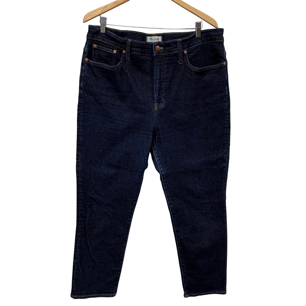 Madewell High Rise Skinny Perfect Vintage Jeans Dark‎ Indigo Wash DM3366 Size 33